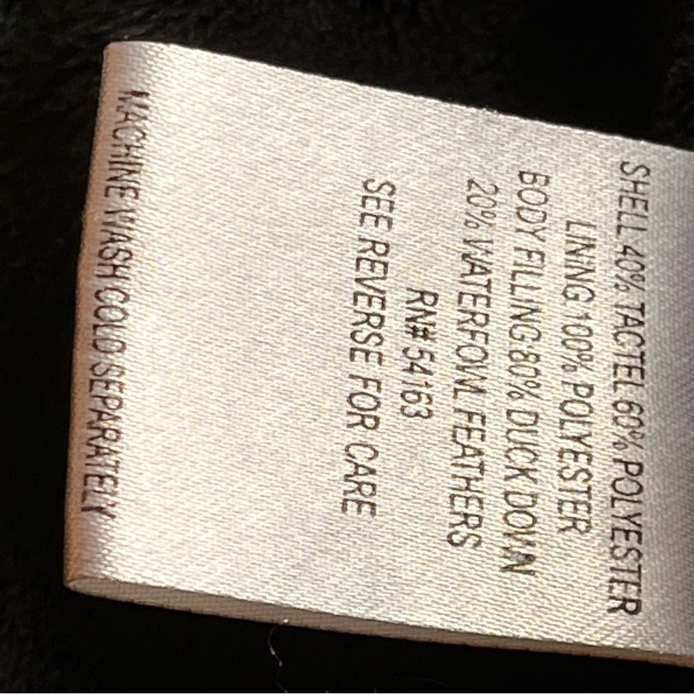 Calvin Klein Women's XS Black Puffer Coat Short Zipper Snap Closure Faux Fur - Picture 12 of 14